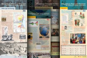 retractable banner, Media Solutions, Graphic Design, Max Kade Institute, travelling exhibit
